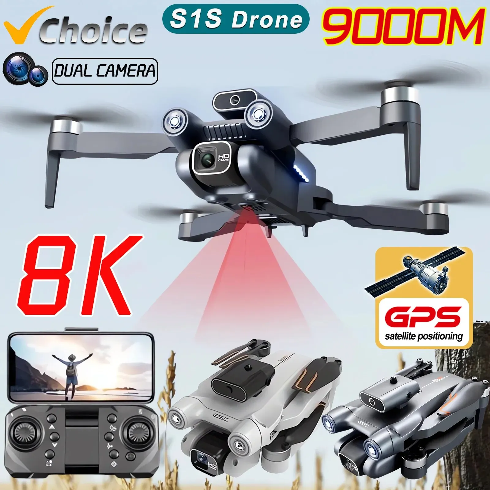 Drone Mapping - Nuovo S1S 5G GPS Drone Camera
